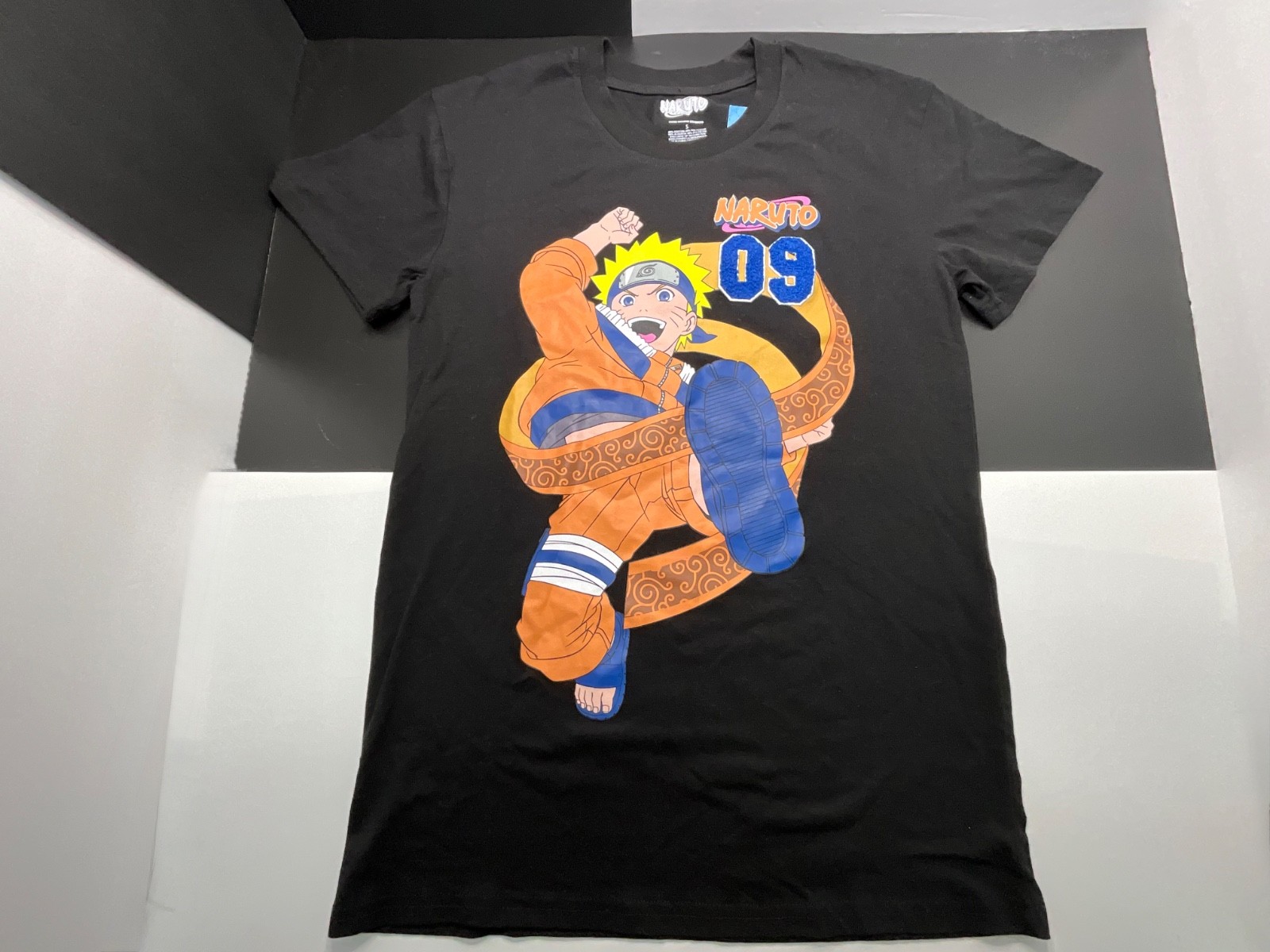 Naruto Black T shirt Young Adult-Small. NWT, Chest 34”