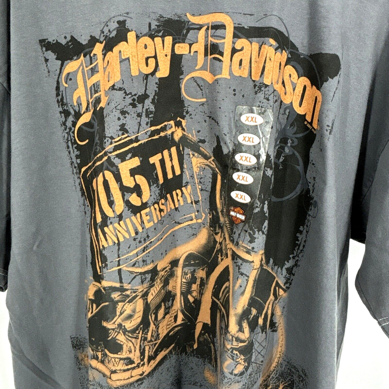 HARLEY DAVIDSON T Shirt 2007 105th Anniversary Biker Motorcycle sz 2XL XXL NWTD