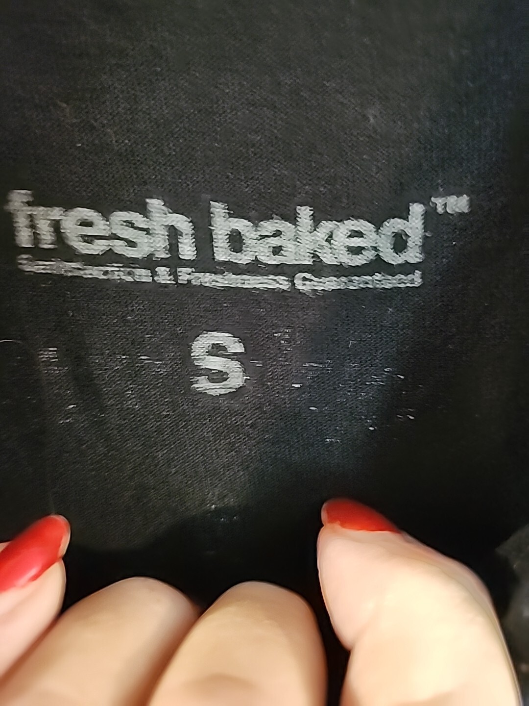 Fresh Baked Long Beach Farmers Black Tee Unisex Size Small Cool Graphics NWOT