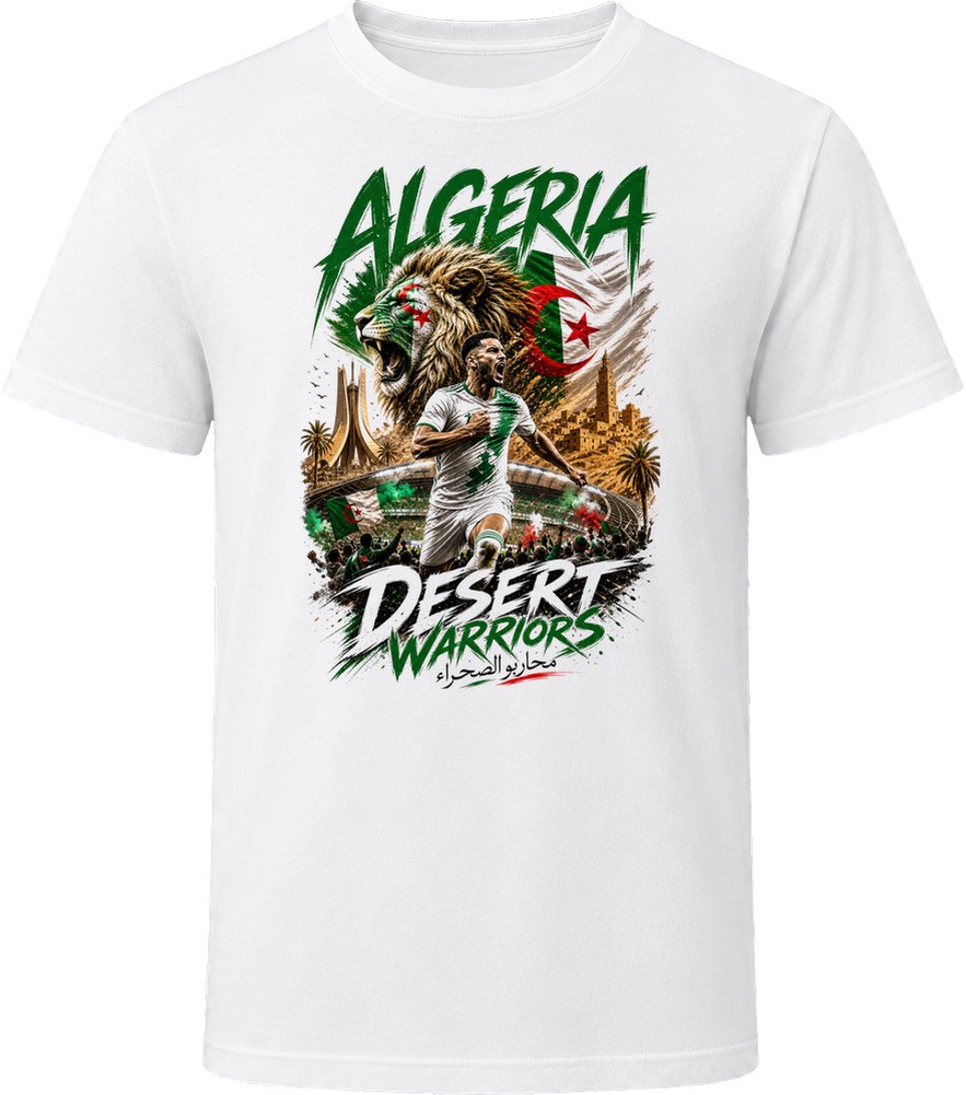 Algeria Desert Warriors Soccer Football 2026 National Pride T Shirt