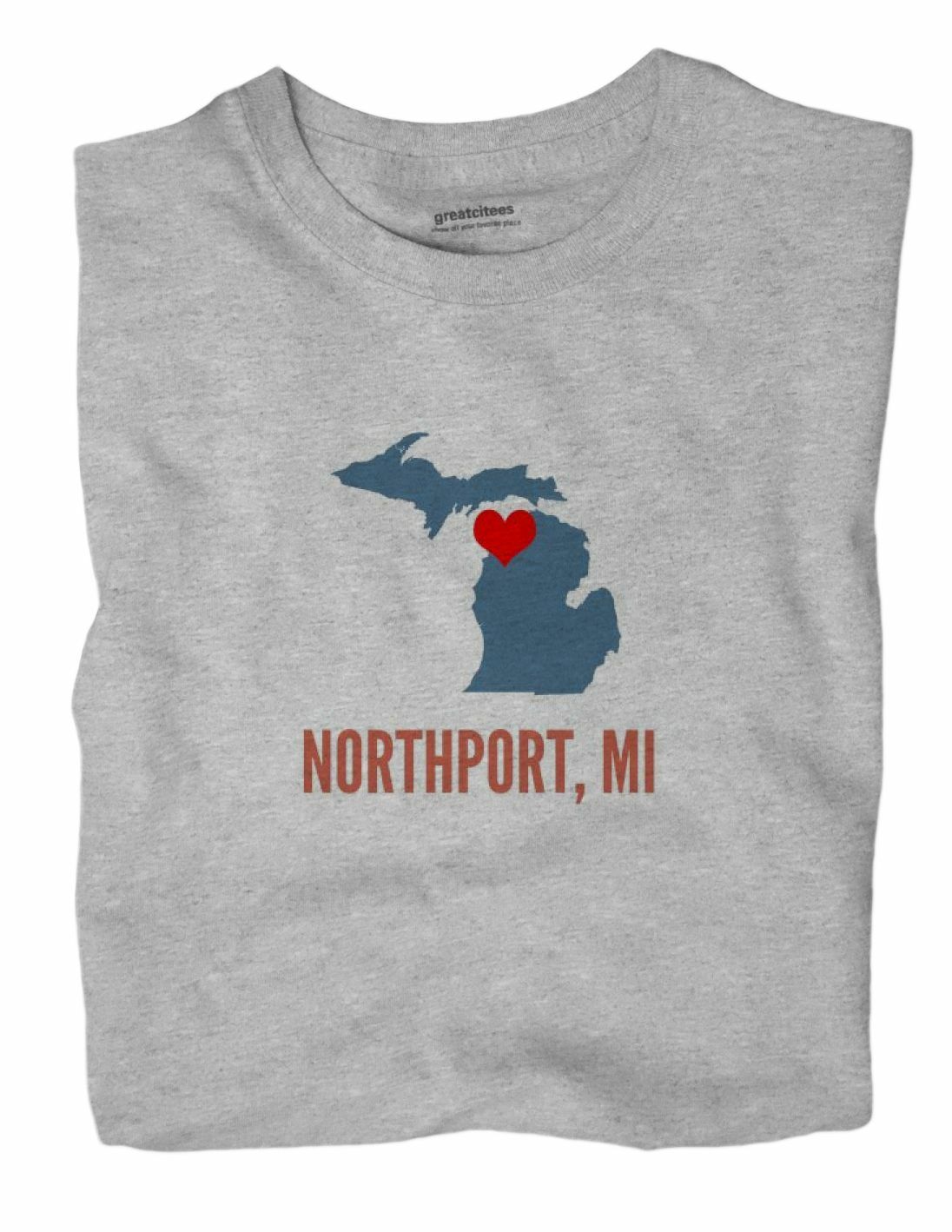 Northport Michigan MI T-Shirt HEART