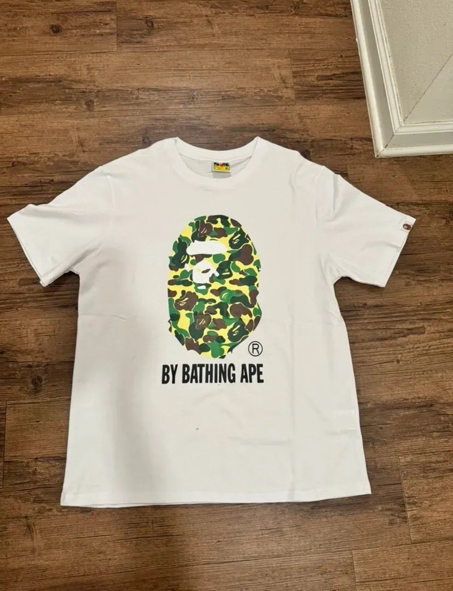 Bape Men&rsquo;s T-Shirt Camo Black/White/Grey 100% Guaranteed