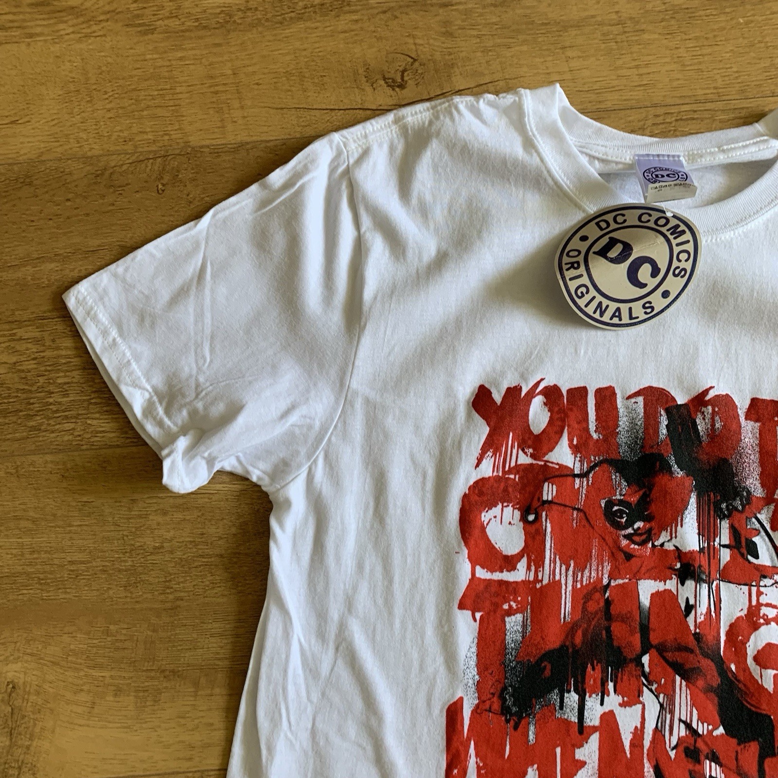 DC Comics Harley Quinn T Shirt M NEW Suicide Squad Cotton You Do The Craziest