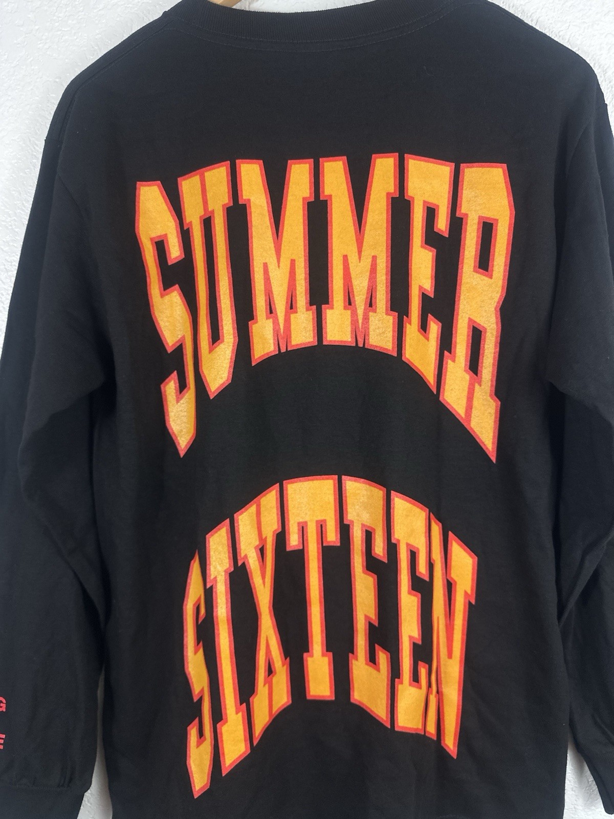 Revenge Summer Sixteen Long Sleeve T-Shirt Black Graphic Size Small