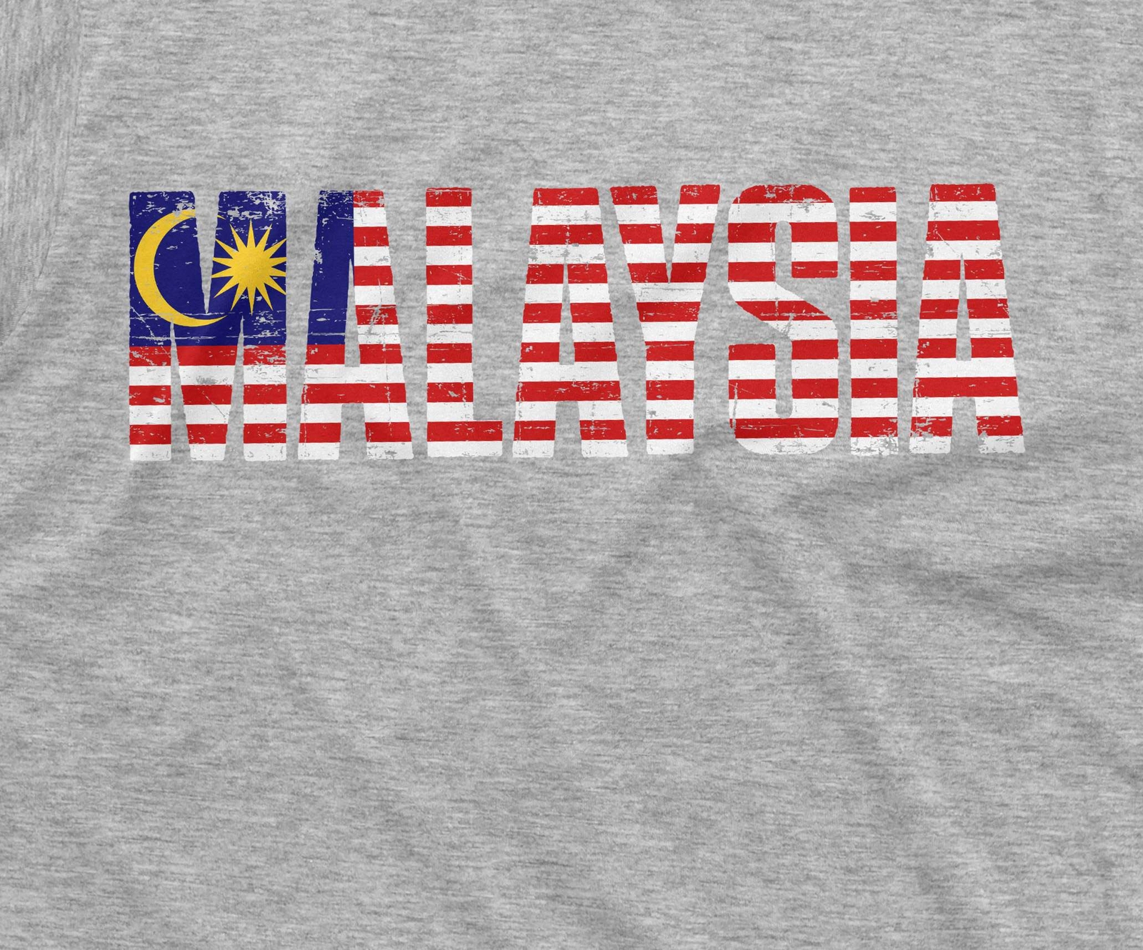 Men&rsquo;s Malaysia T-shirt Malaysia coat of arms flag patriotic nation country tee