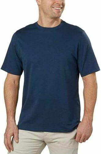 Kirkland Signature Men’s Pima Cotton Slub Tee, SIZE M COLOR BLUE