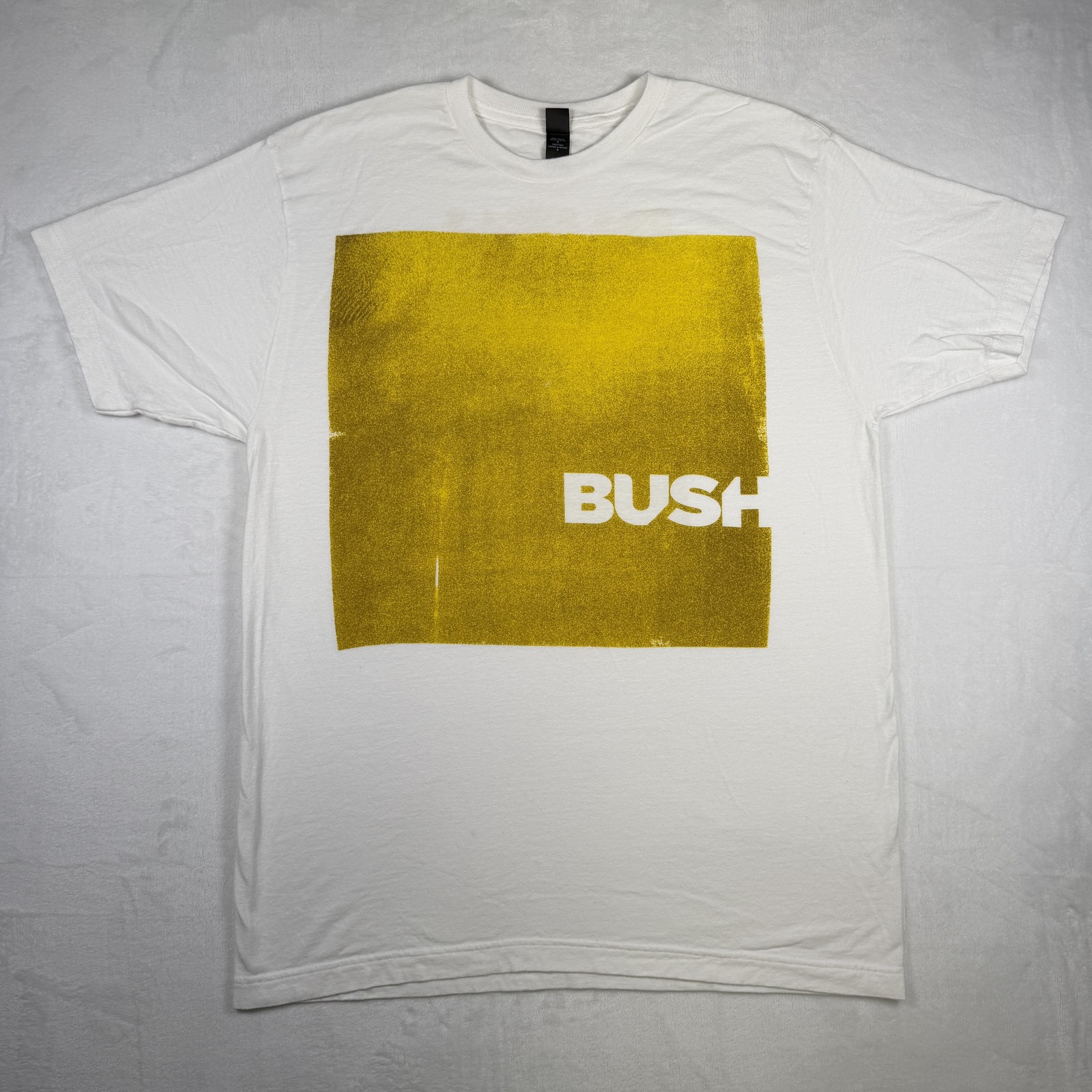 Bush 2016 Summer Tour Concert Men&rsquo;s Graphic T-Shirt White Yellow Size Large