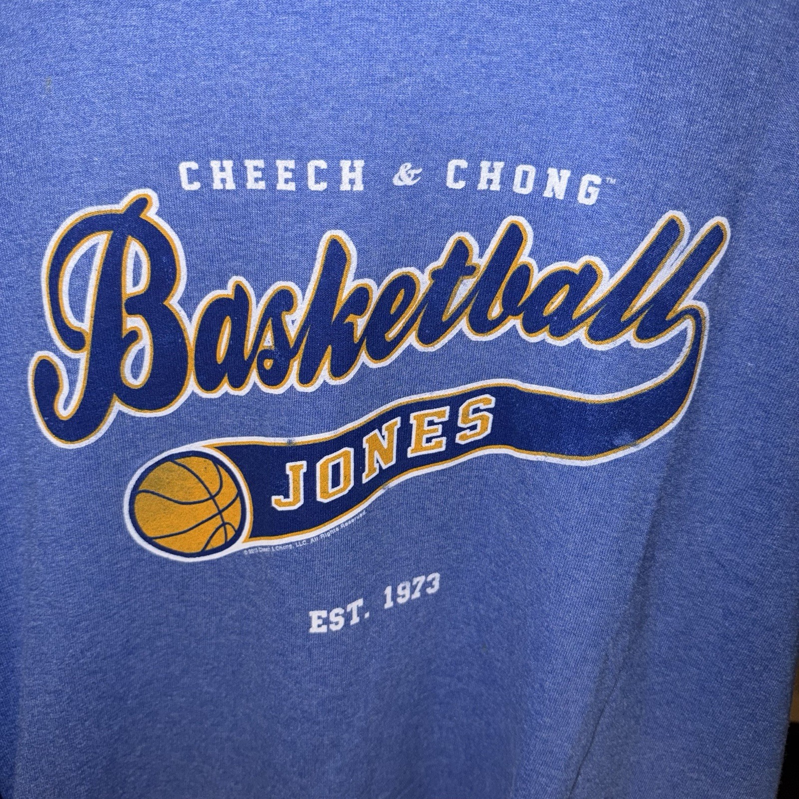 Vintage Liquid Blue Men&rsquo;s M Blue Cheech & Chong Basketball Jones Graphic T-Shirt