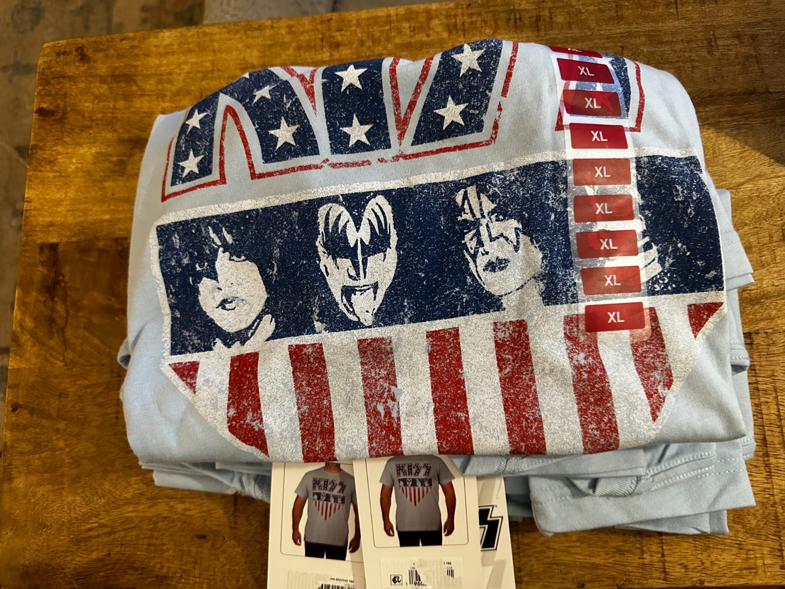 2023 KISS Band T-Shirt – Size 2X Large (XXL) Blue 60/40 Cotton – NEW w/TAGS