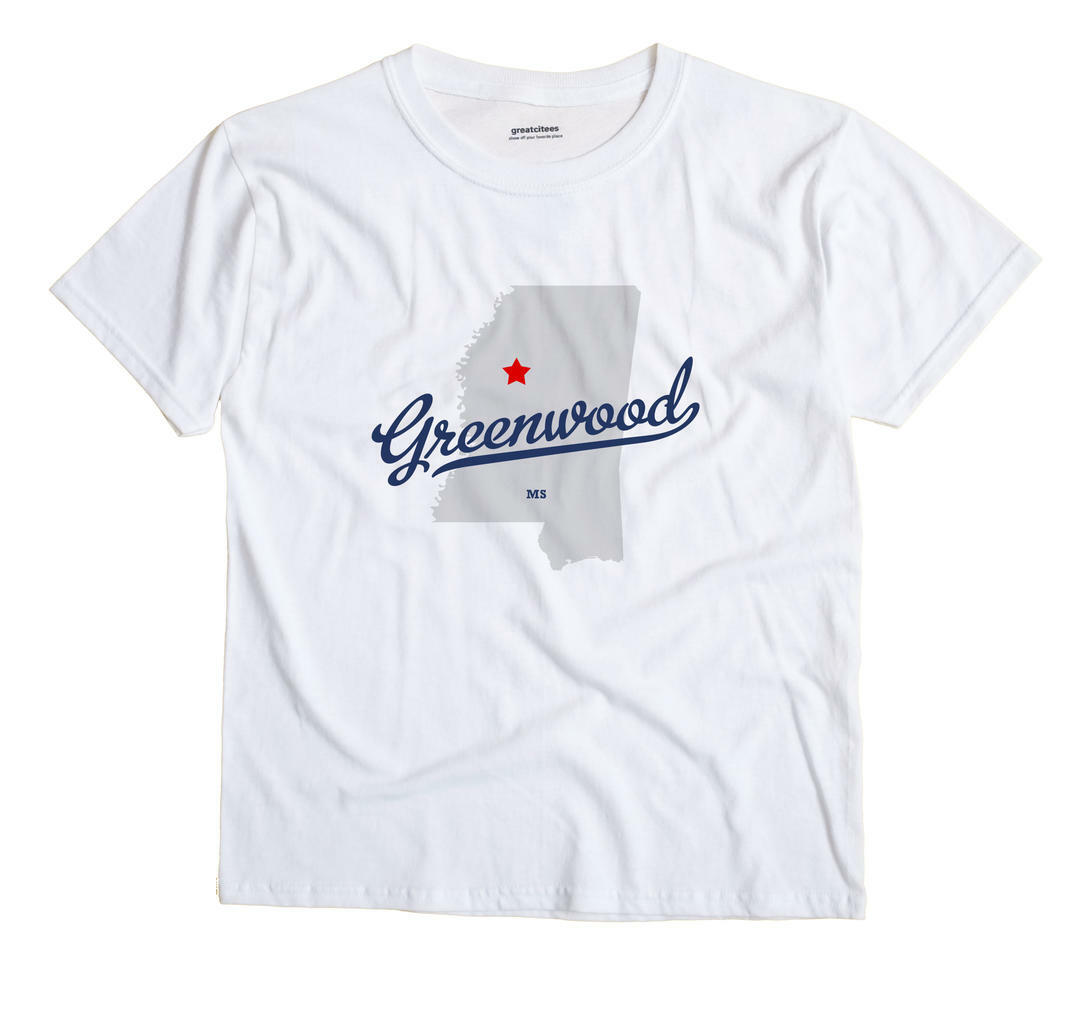 Greenwood Mississippi MS Miss T-Shirt MAP