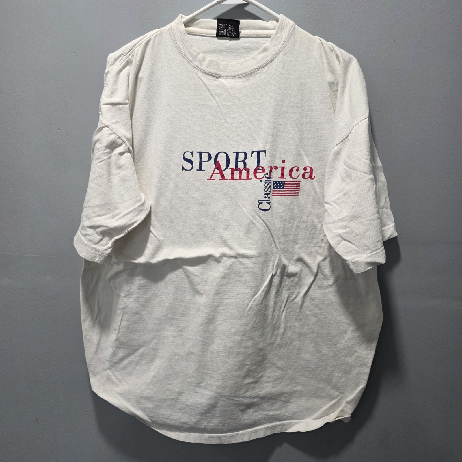 Vtg Sport America Tee Shirt USA Team Flat Classic White Men&rsquo;s Size XXXL