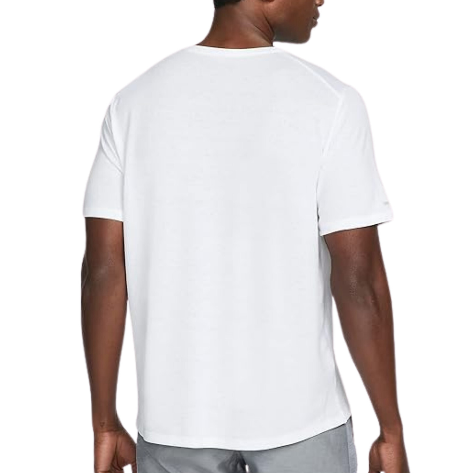 NIKE Dri-FIT Miler Running T-Shirt sz 2XL XX-Large White Reflective