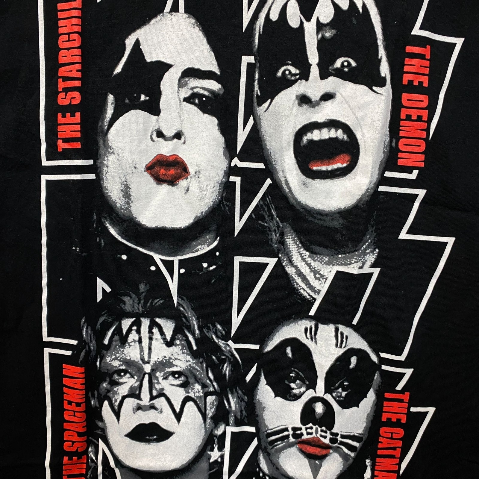 Kiss Debut Album Cover Rock Band T-Shirt Medium