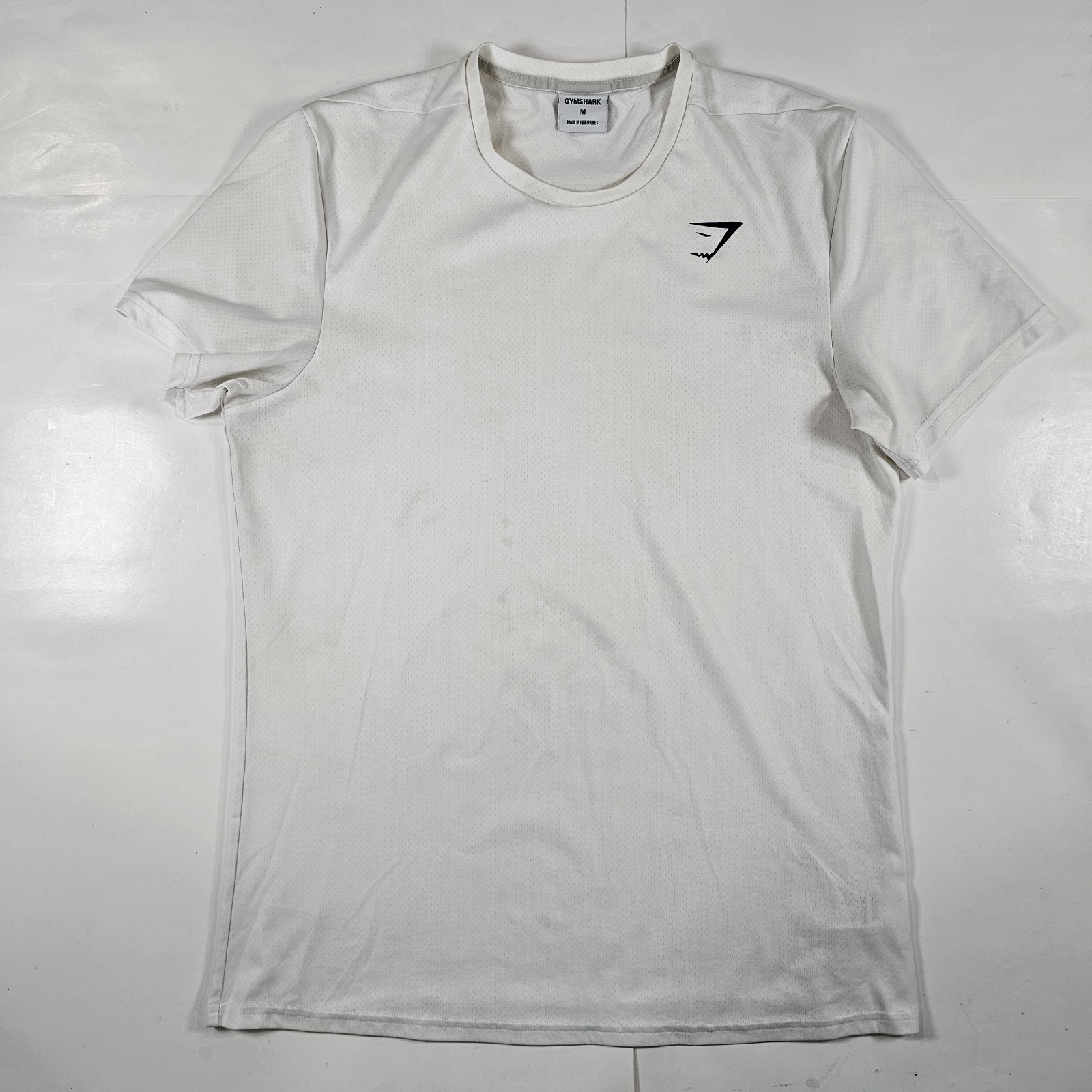 Gymshark Arrival T Shirt Men&rsquo;s Size Medium White Gym Training Pre-owned
