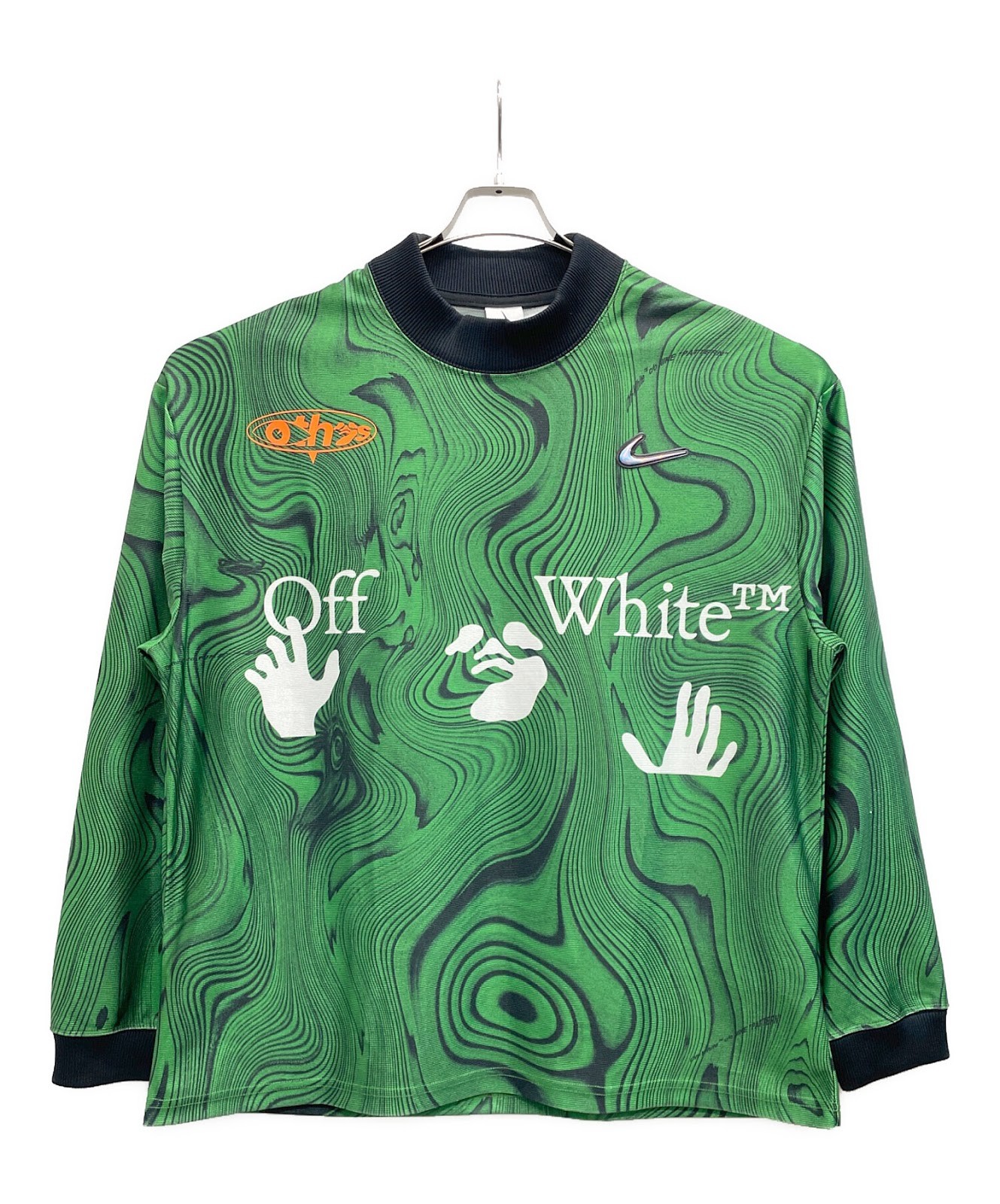 Authentic NIKE × OFFWHITE Allover Print Uniform XL Green Men FQ0998-389 #3960