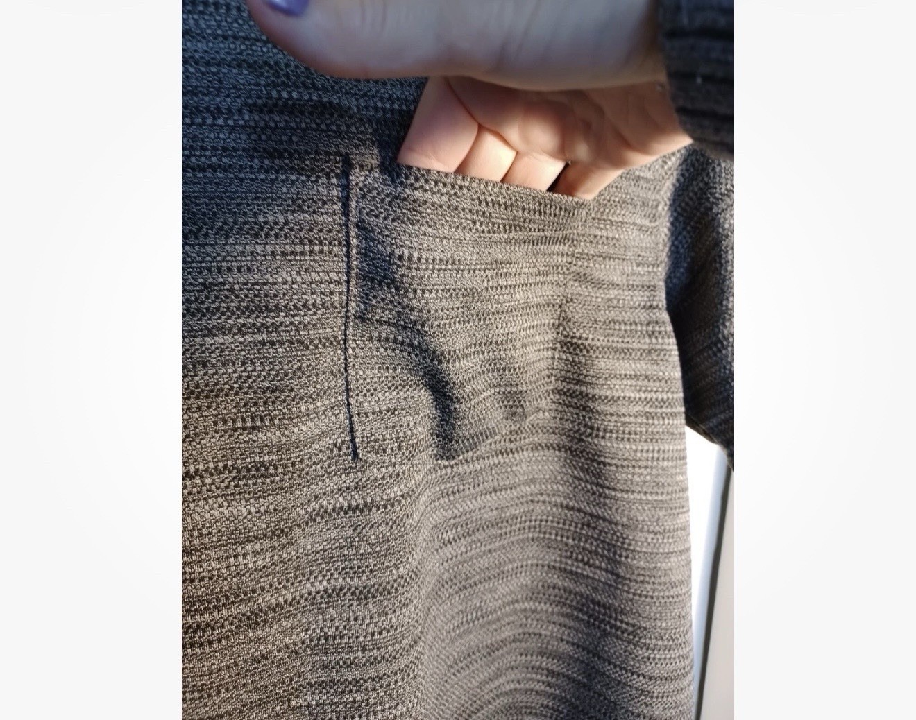 Kenneth Cole Active Front Pocket Gray Men&rsquo;s Soft And Stretchy T-shirt Size Large
