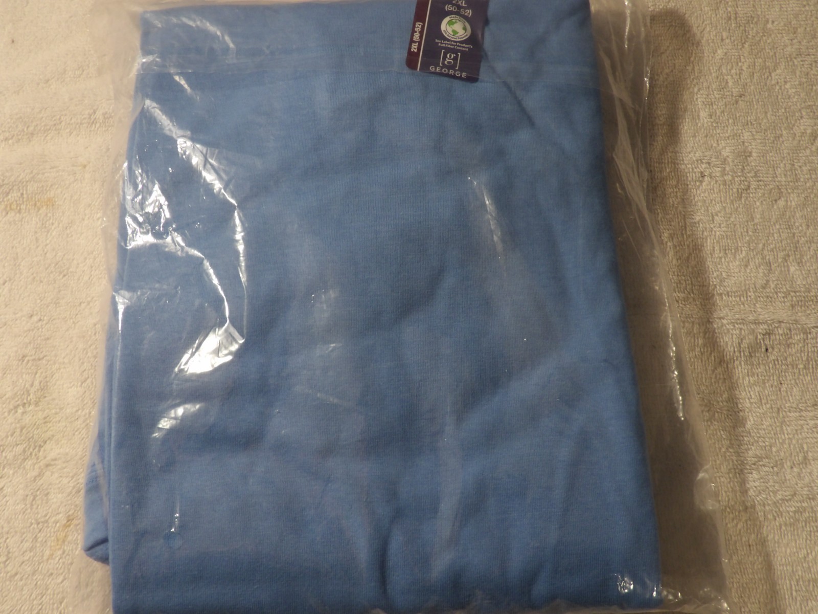 GEORGE NEW 2XL (50-52) MOISTURE WICKING LOT 2 SHIRTS IN PLASIC