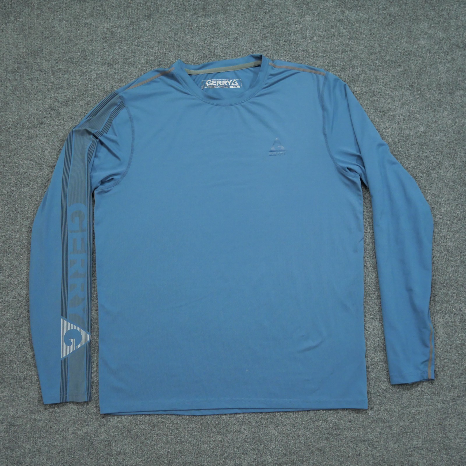 Gerry T Shirt Adult Medium Blue Long Sleeve Stretch Outdoors Lightweight