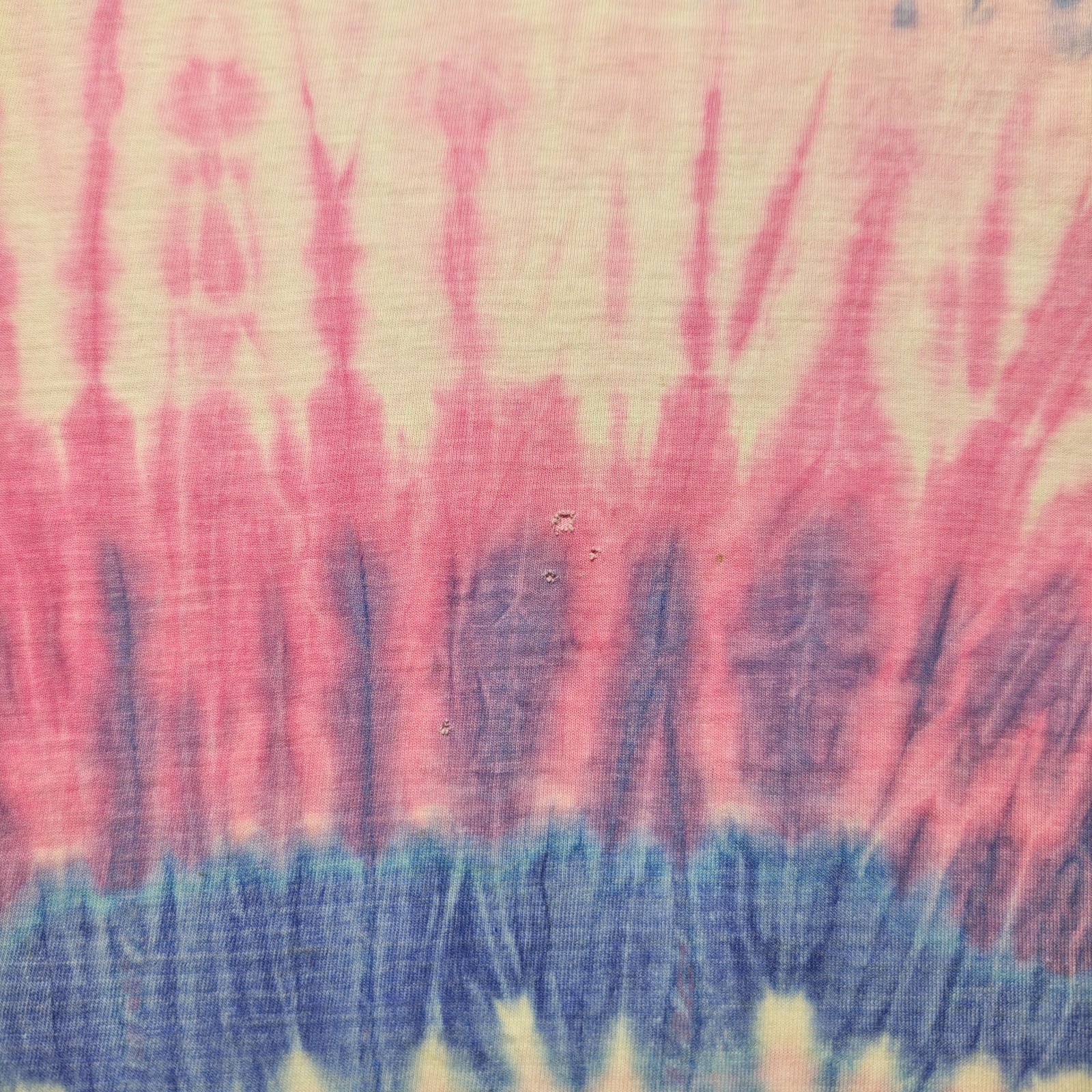 Vintage 90s Hippie Festival Spiral Swirl Retro Tie Dye Graphic T-Shirt – Large