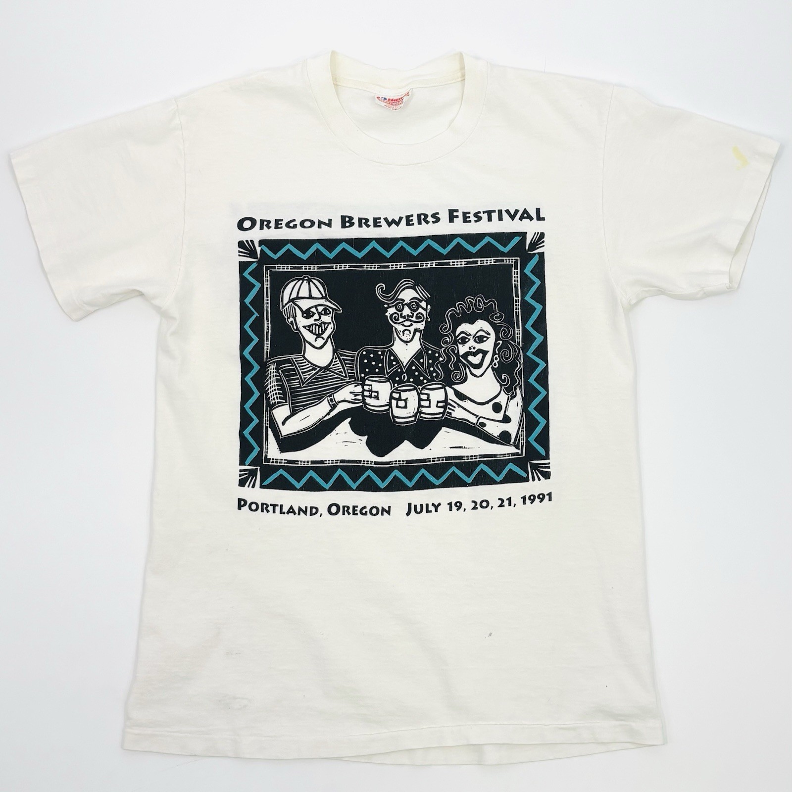 Vintage 90s Steadman Beer T Shirt Men’s Medium Oregon Brewery Festival 1991
