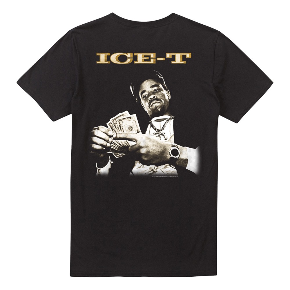Ice-T – Counting Money (Back Print) Unisex T-Shirt, Black