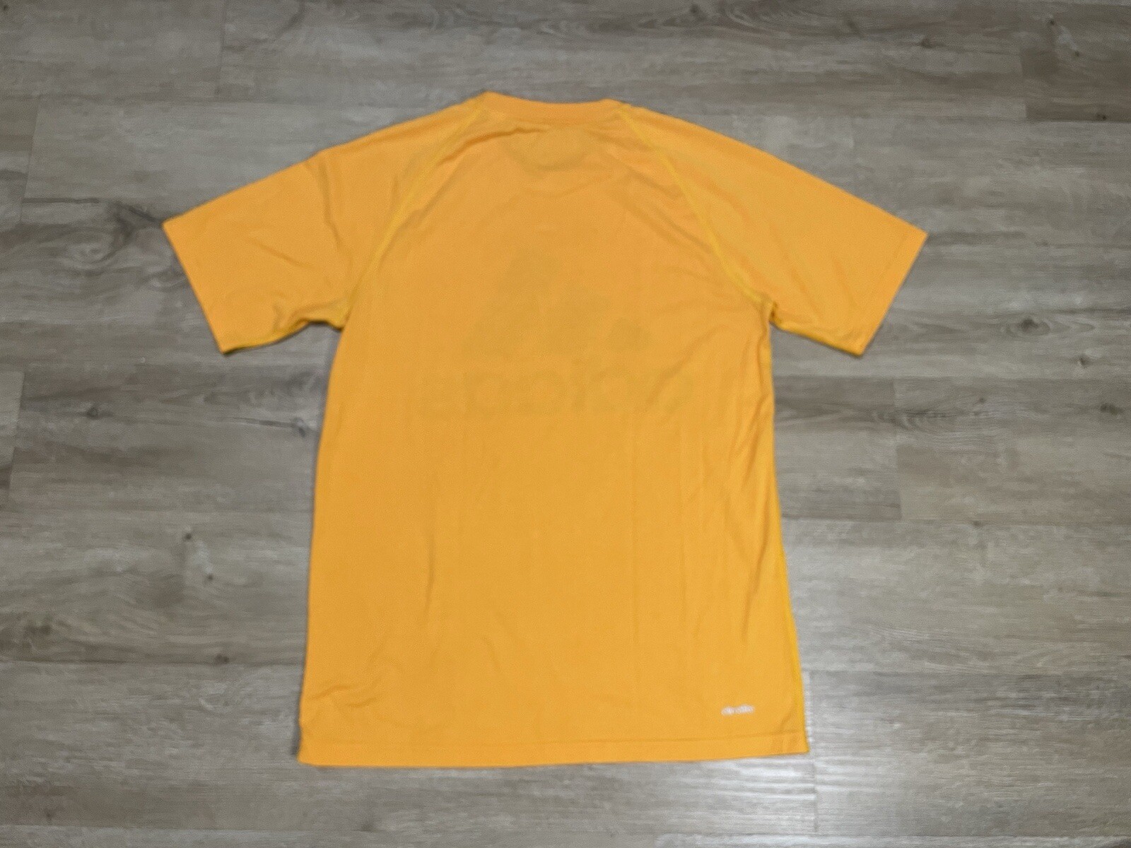 Adidas Ultimate Tee Mens Sz M Climalite Orange Logo Short Sleeve T-Shirt