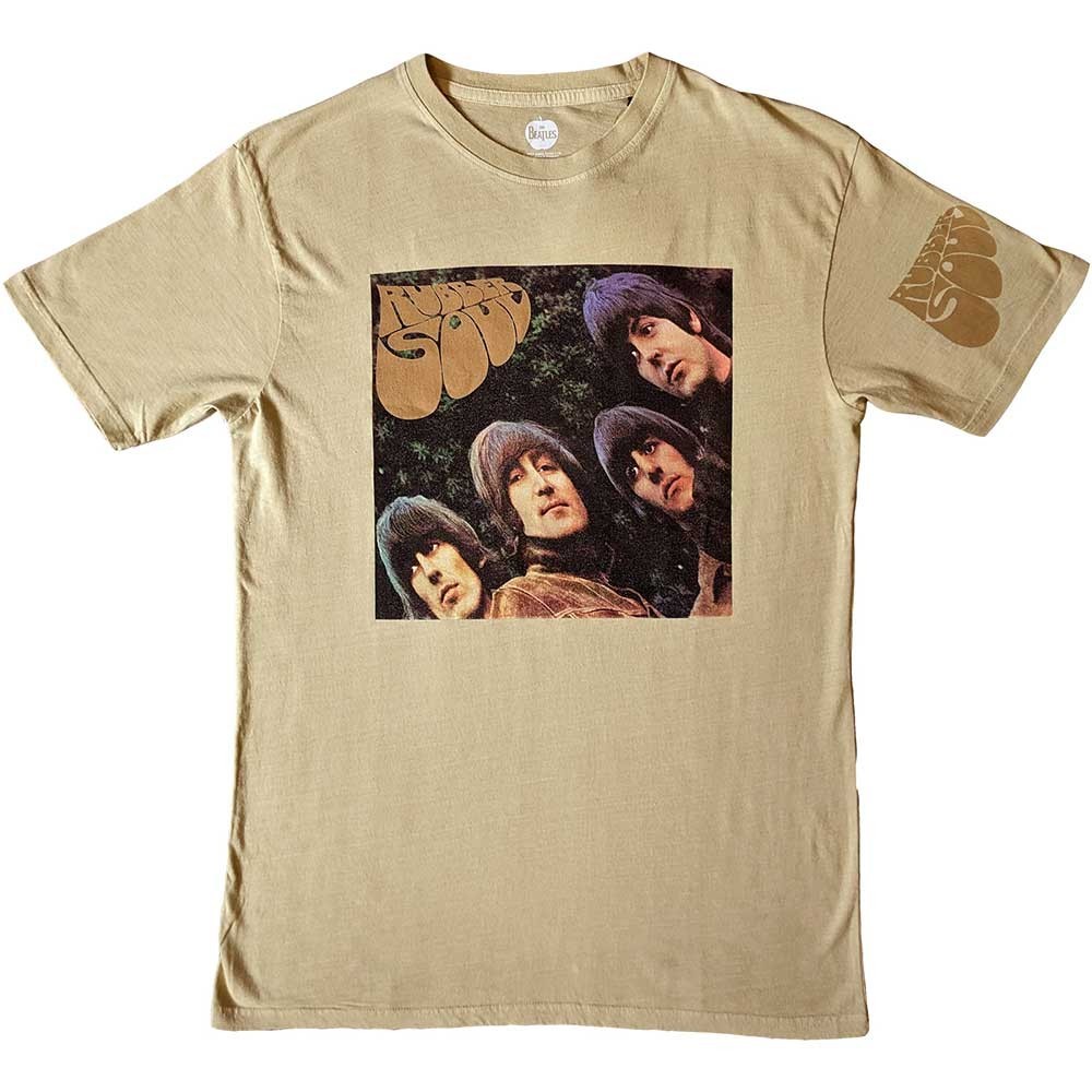 The Beatles &lsquo;Rubber Soul US&rsquo; (Sand) Eco T-Shirt
