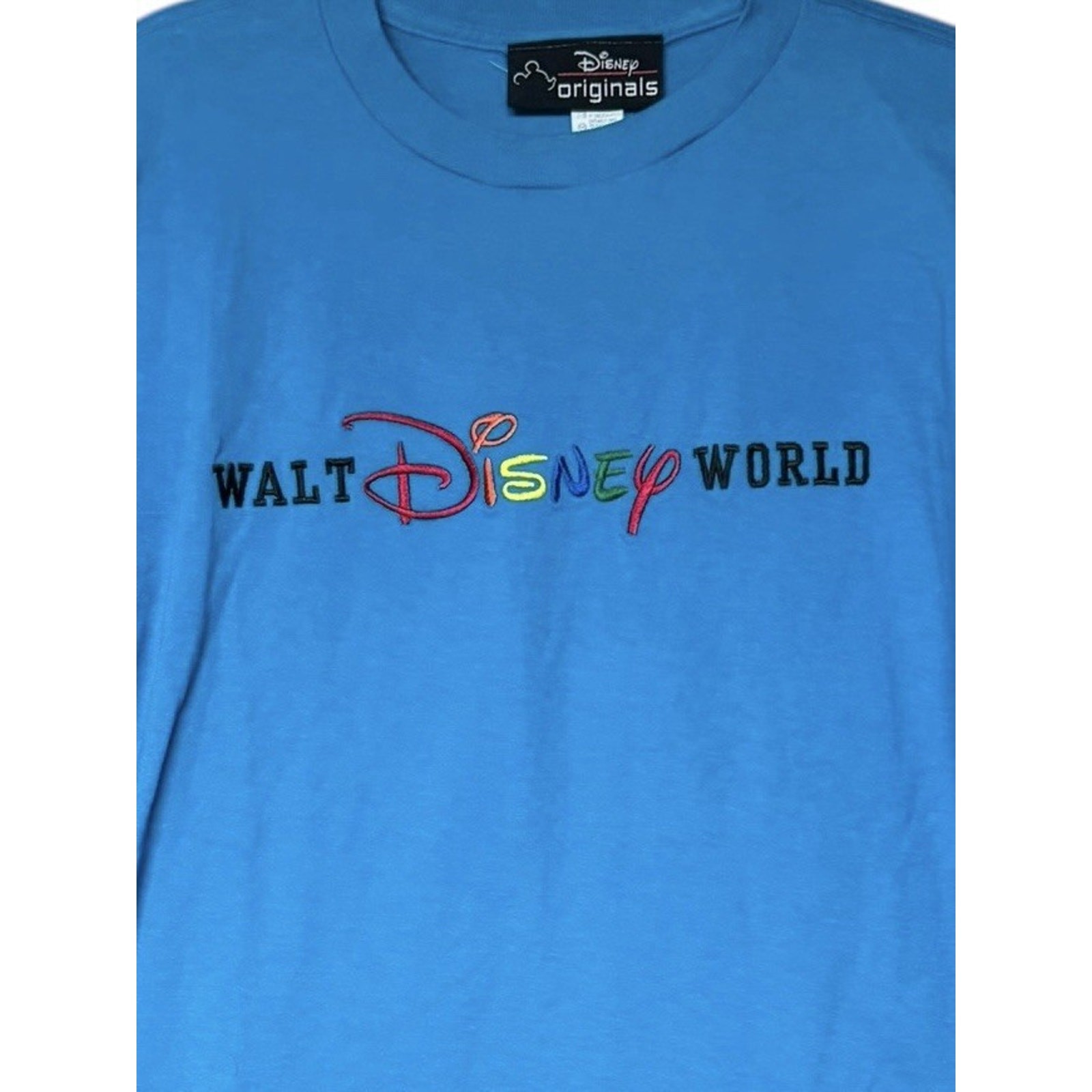 Vintage 90s Disney Parks Walt Disney World T-Shirt Single Stitch Cotton USA L/XL
