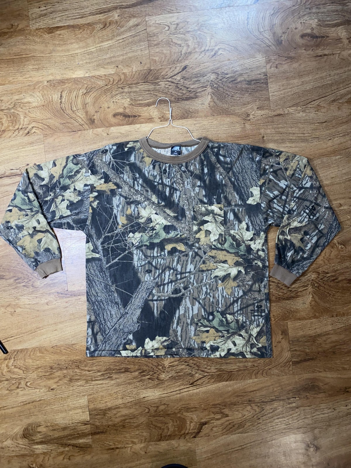 Vintage Mossy Oak Ace Sportswear Shirt Mens 2XL Break-Up Camo Made USA 90s