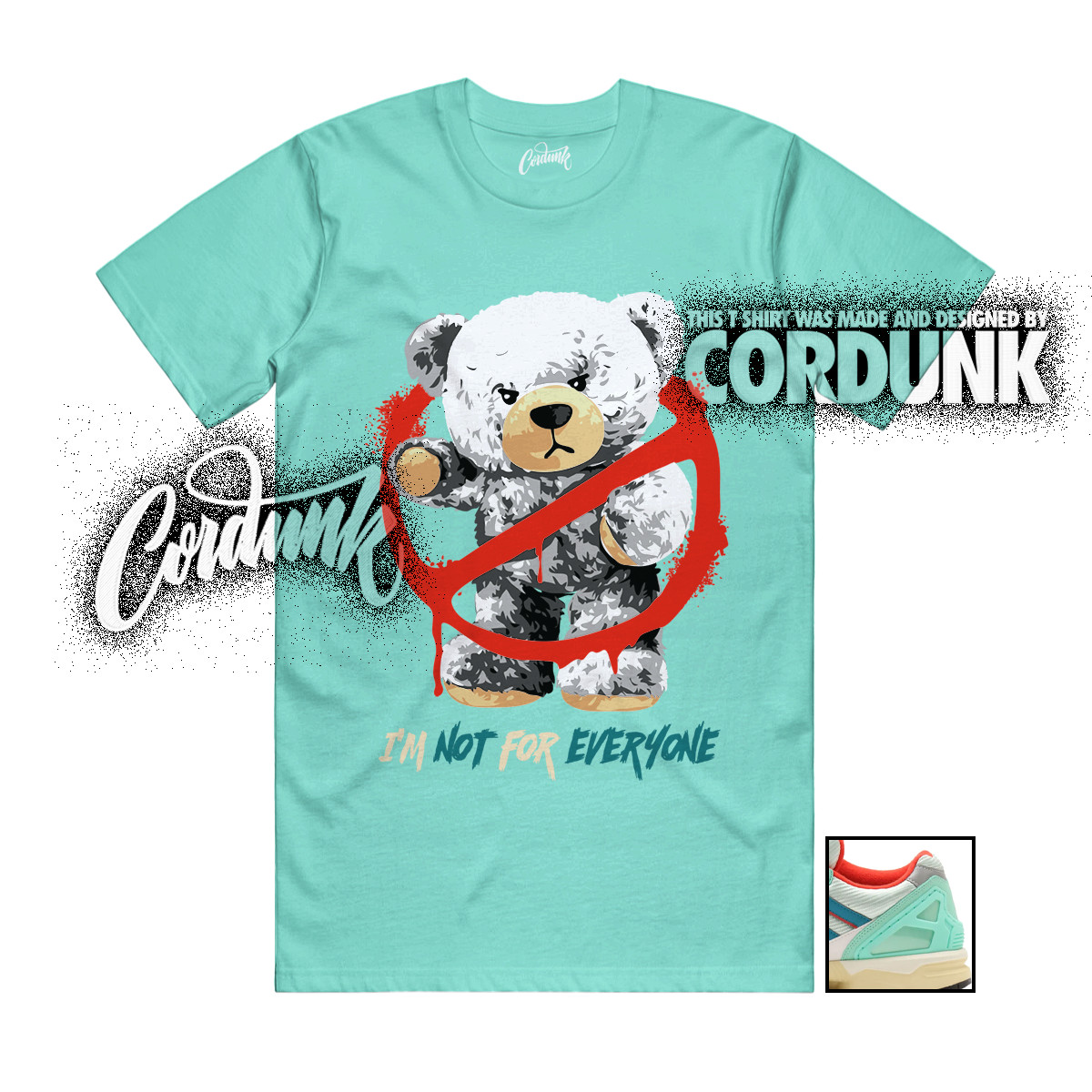ZX 8000 Atmos G-SNK 11 Hydra Ocean Turquoise Star T Shirt Match NOT