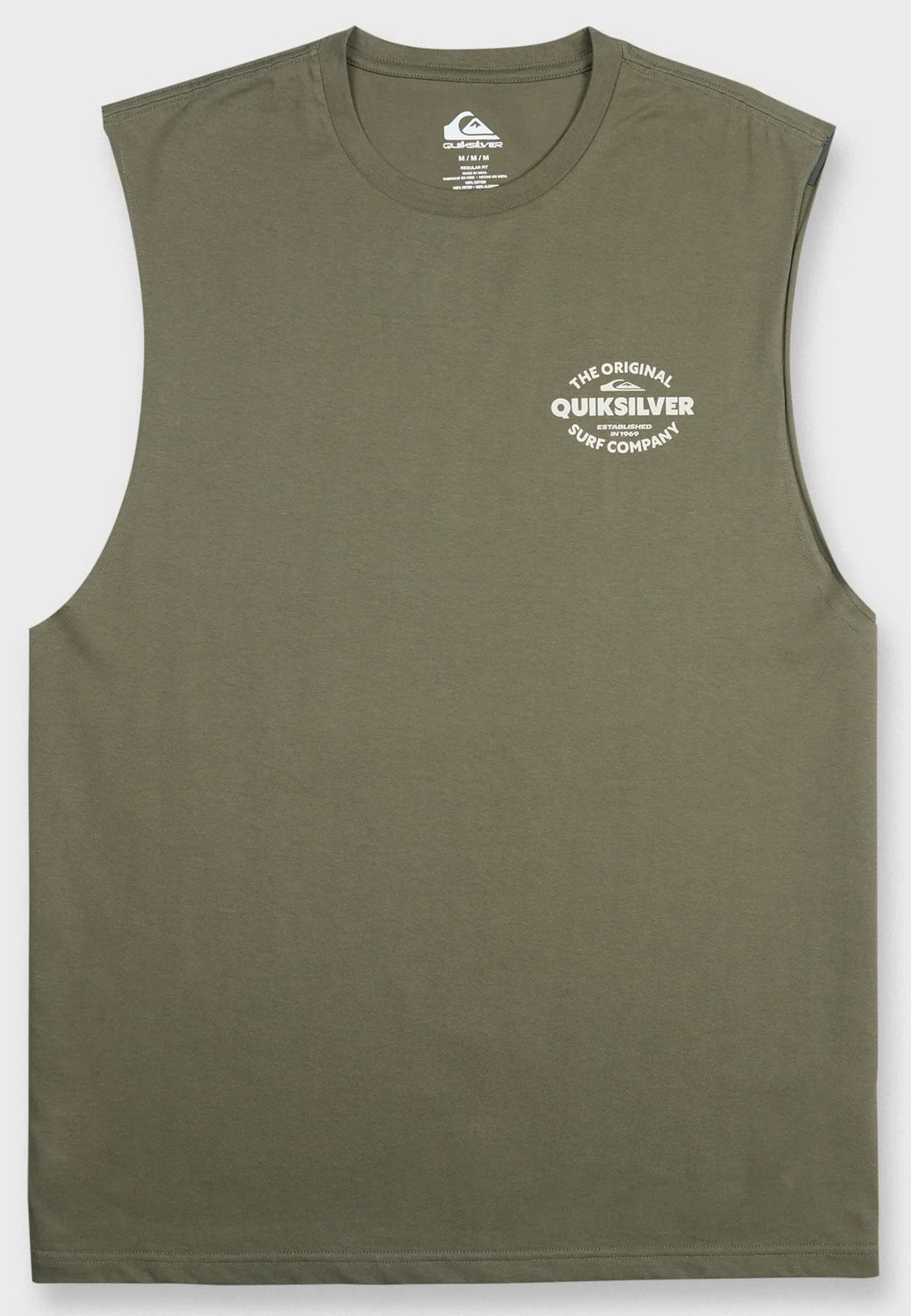 Quiksilver Men&rsquo;s The Shed Tank Top – Oversized Cotton Muscle Tank, Grape Leaf