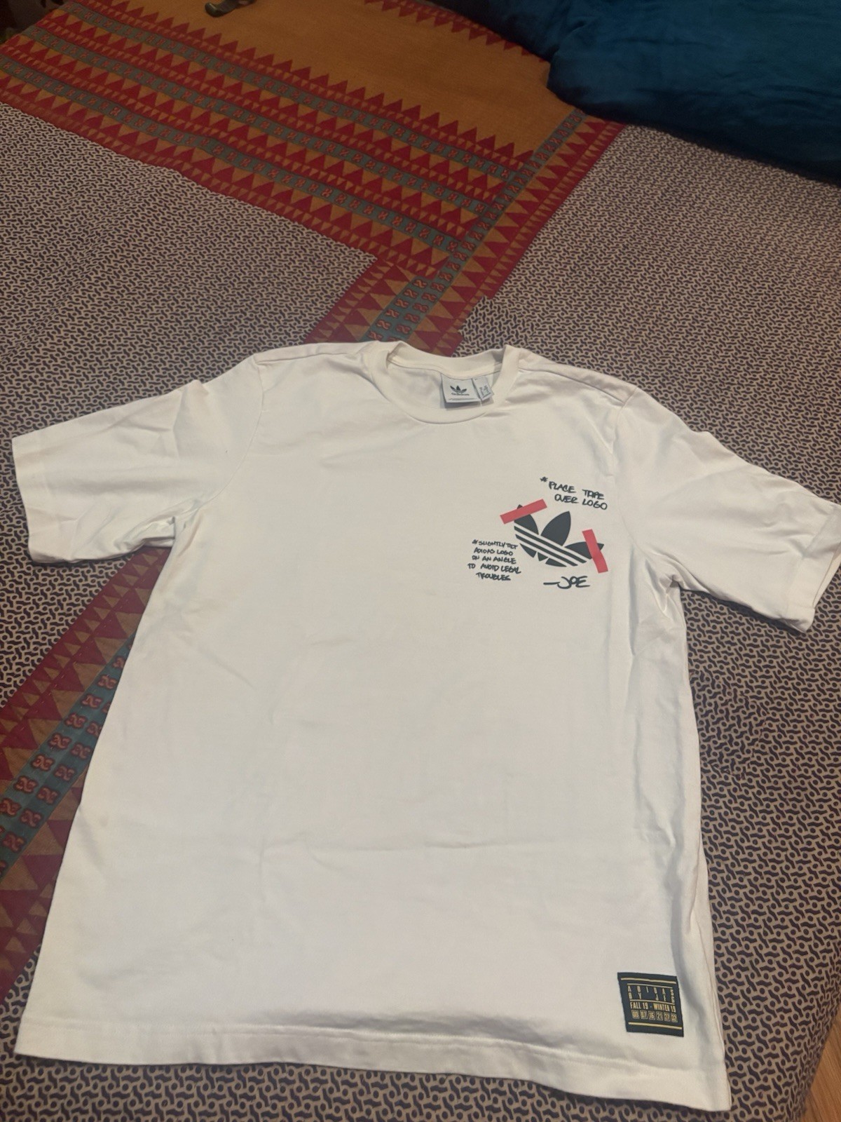 Adidas X Joe Fresh Goods Shirt Mens Large Unreleased Sketchbook Tee Skateboard