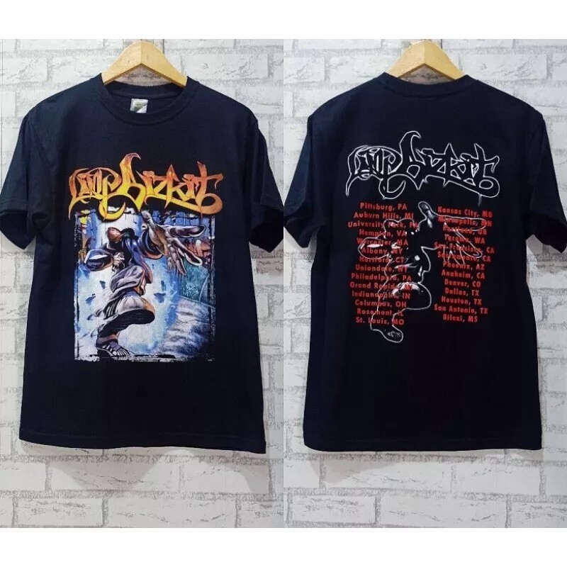 Limp Bizkit Band Tour 2 Side Black Short Sleeve Cotton T-shirt Unisex S-5XL