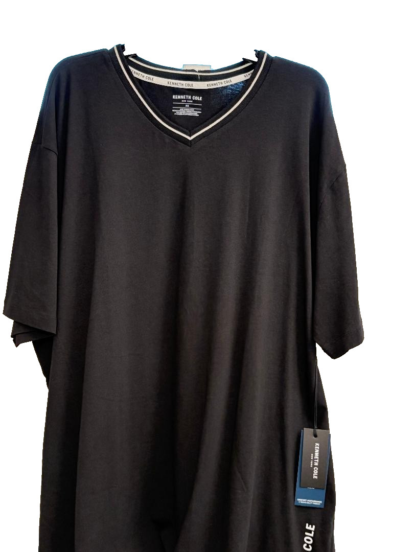 KENNETH COLE BLACK S/S STRETCH T-SHIRT SZ: 3XL NWT