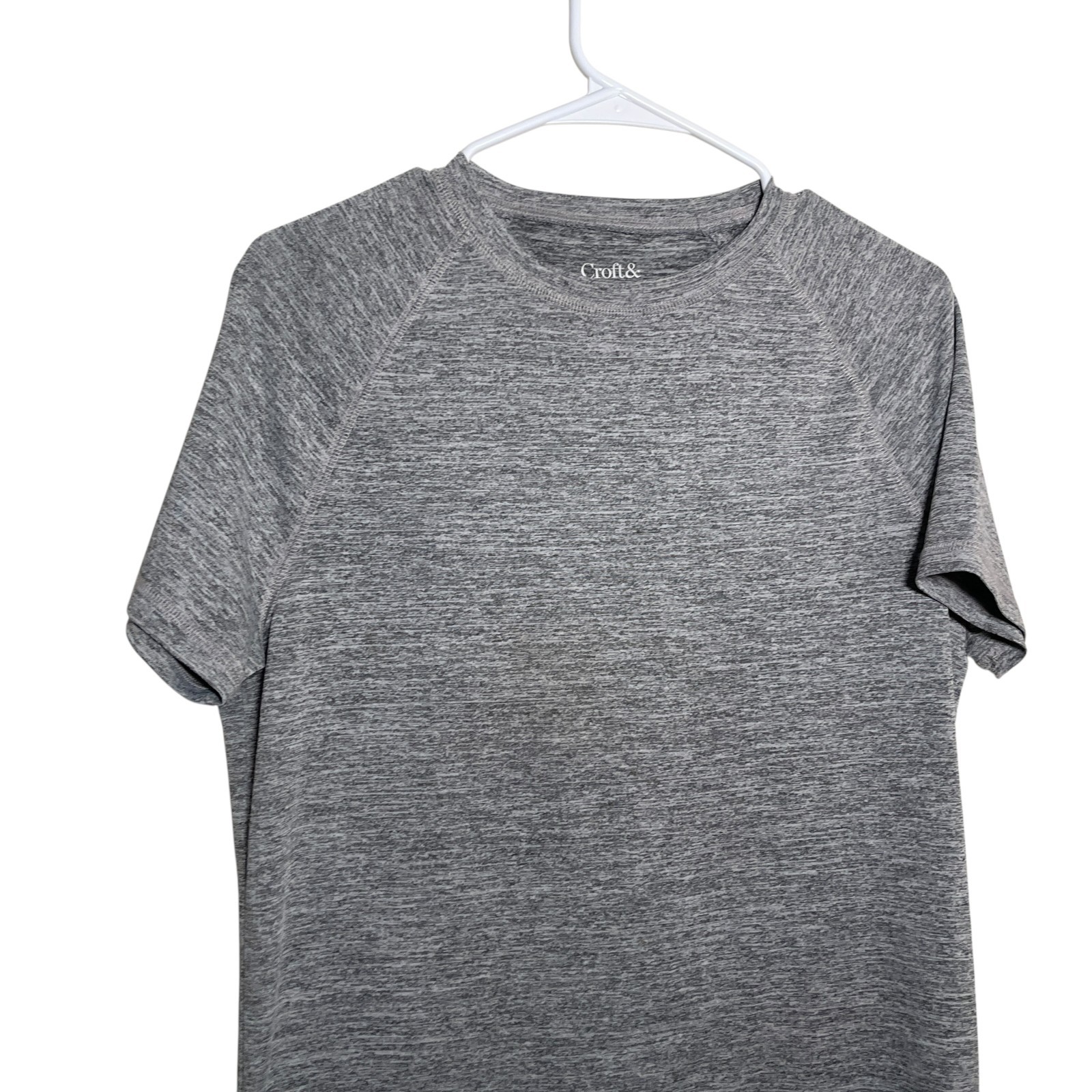 Croft & Barrow T-Shirt Men&rsquo;s Small Gray Crew Neck Short Sleeve Athletic Active