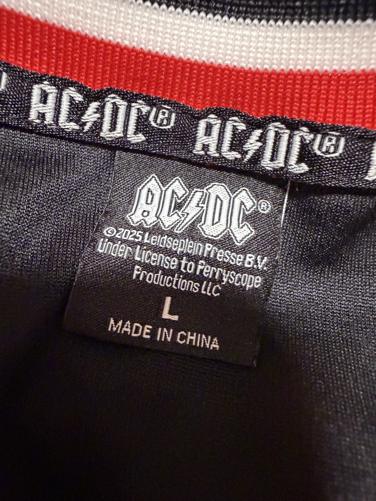 AC/DC World Tour Basketball Jersey High Voltage Rock&rsquo;n&rsquo;Roll Singlet Shirt Size M