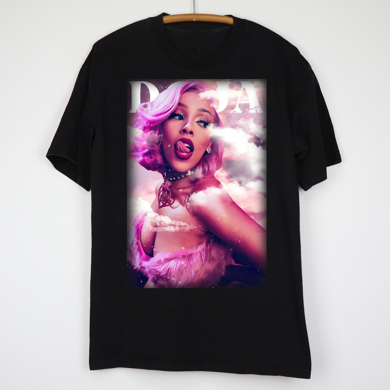 Doja Cat &lsquo;Pink Clouds T-shirt Cotton Tee For Men Women S-234XL