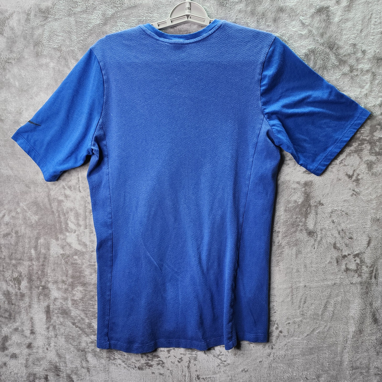 Nike Dri‑Fit Kyrie Irving Logo Tee S Royal Blue Mesh‑Panel Basketball Training