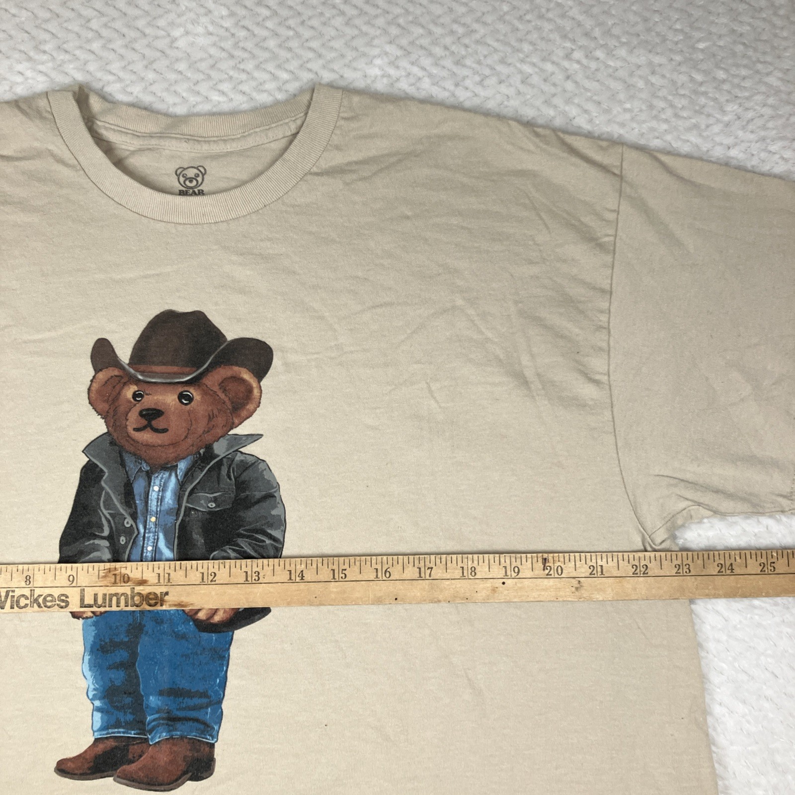 Cowboy T-Shirt Polo Bear Style T-Shirt Style Casual Graphic T-Shirt XL