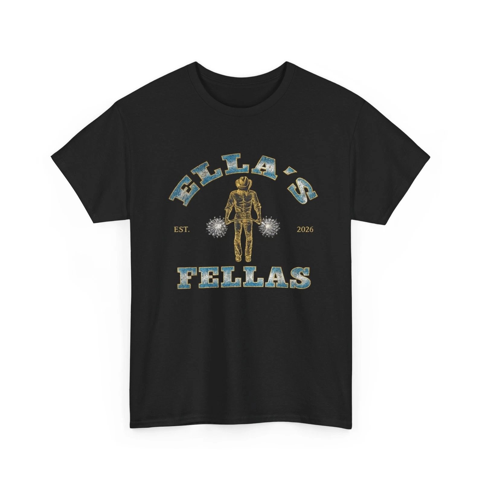 Fellas Ellas Vintage Graphic Tee Unisex Cotton Funny Gift T-Shirt
