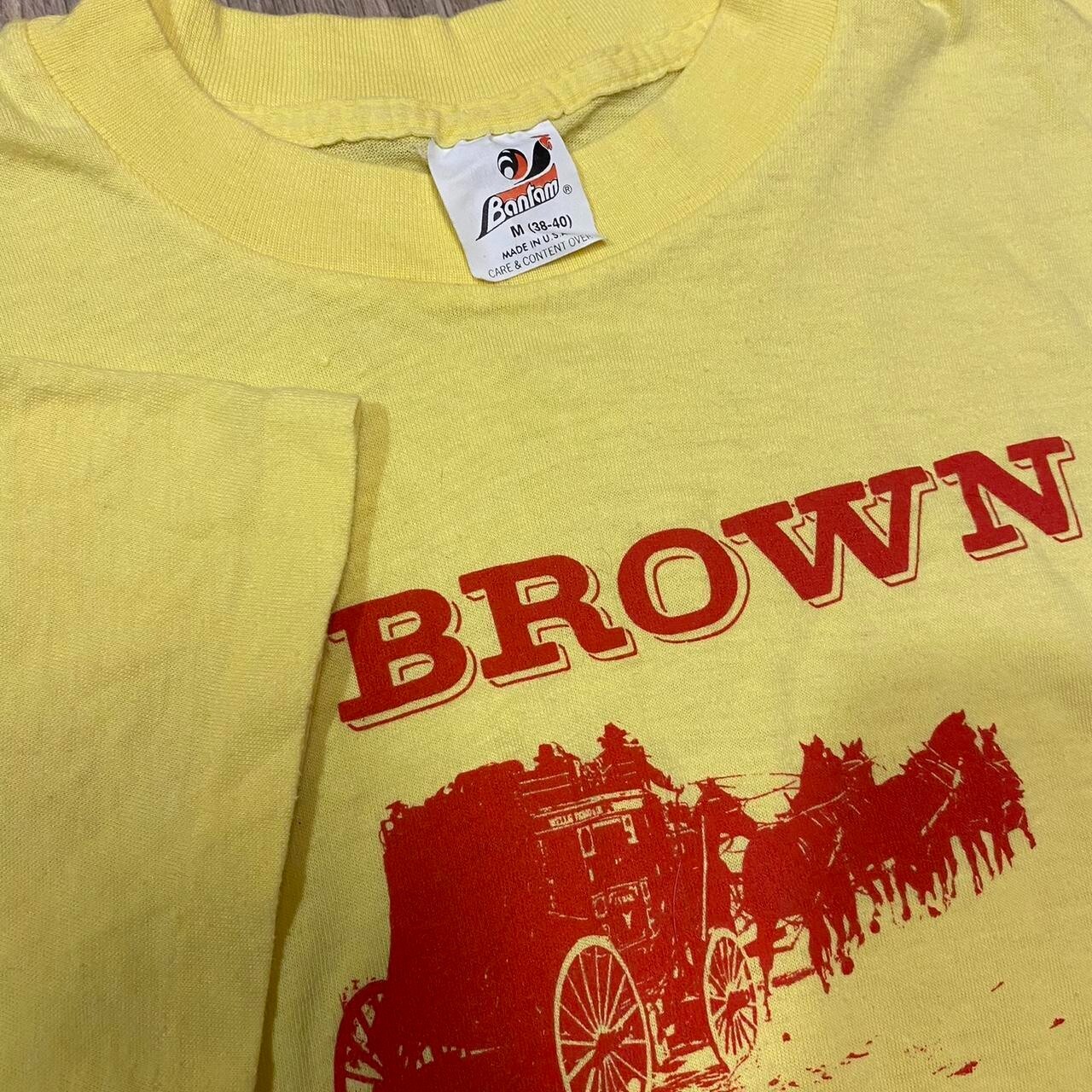 Vintage 70s 80s Ed Brown with Country Express County Music Yellow T-shirt Bantam