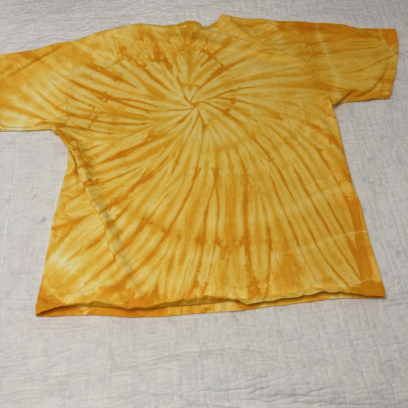 Hand Dyed T-Shirt By Sundog Adult XL Yellow Center Swirl Hand Dyed T-Shirt