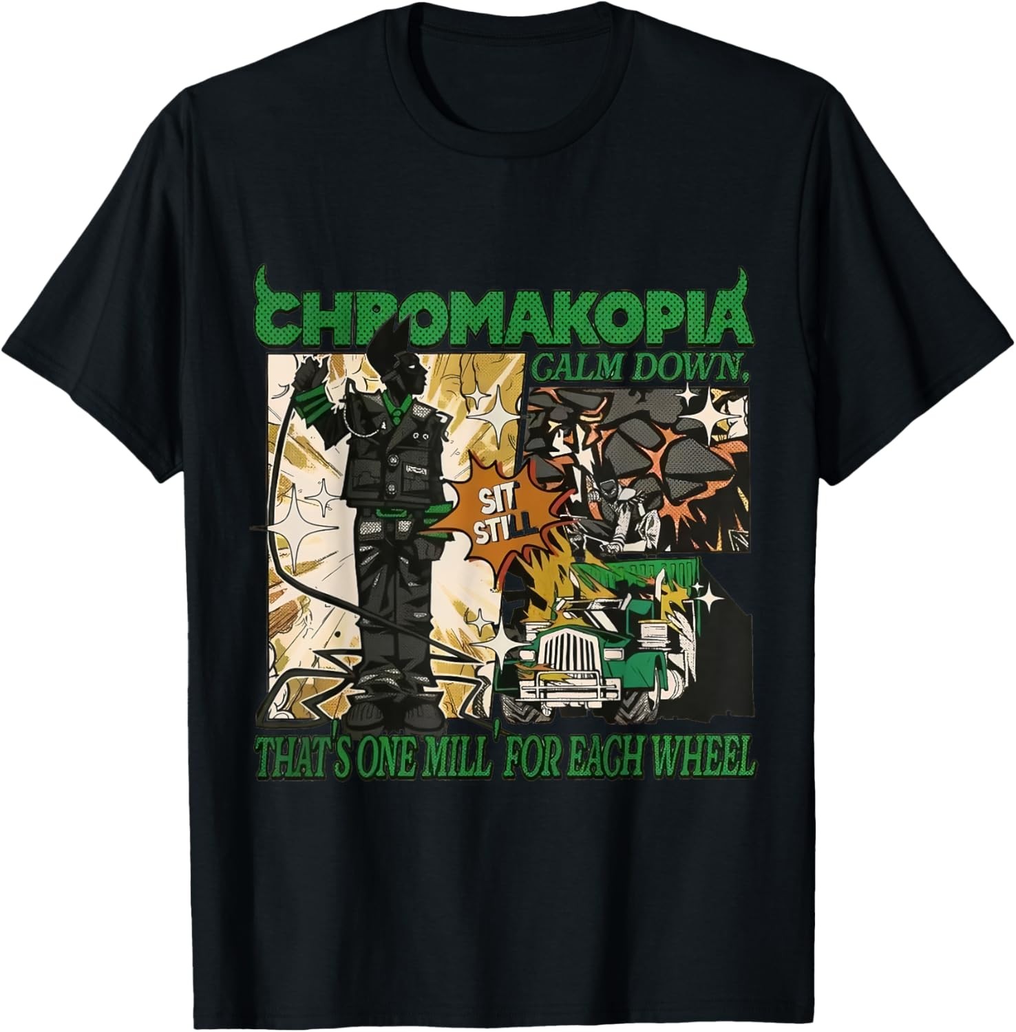 Cartoon Green Chroma T-Shirt