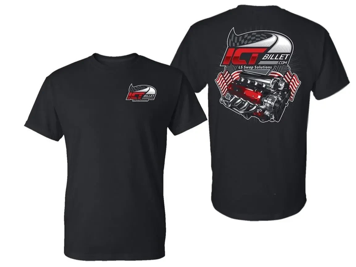 ICT Billet LS Swap Engine T-Shirt, Graphic Unisex Shirt, Casual Style Cotton Tee