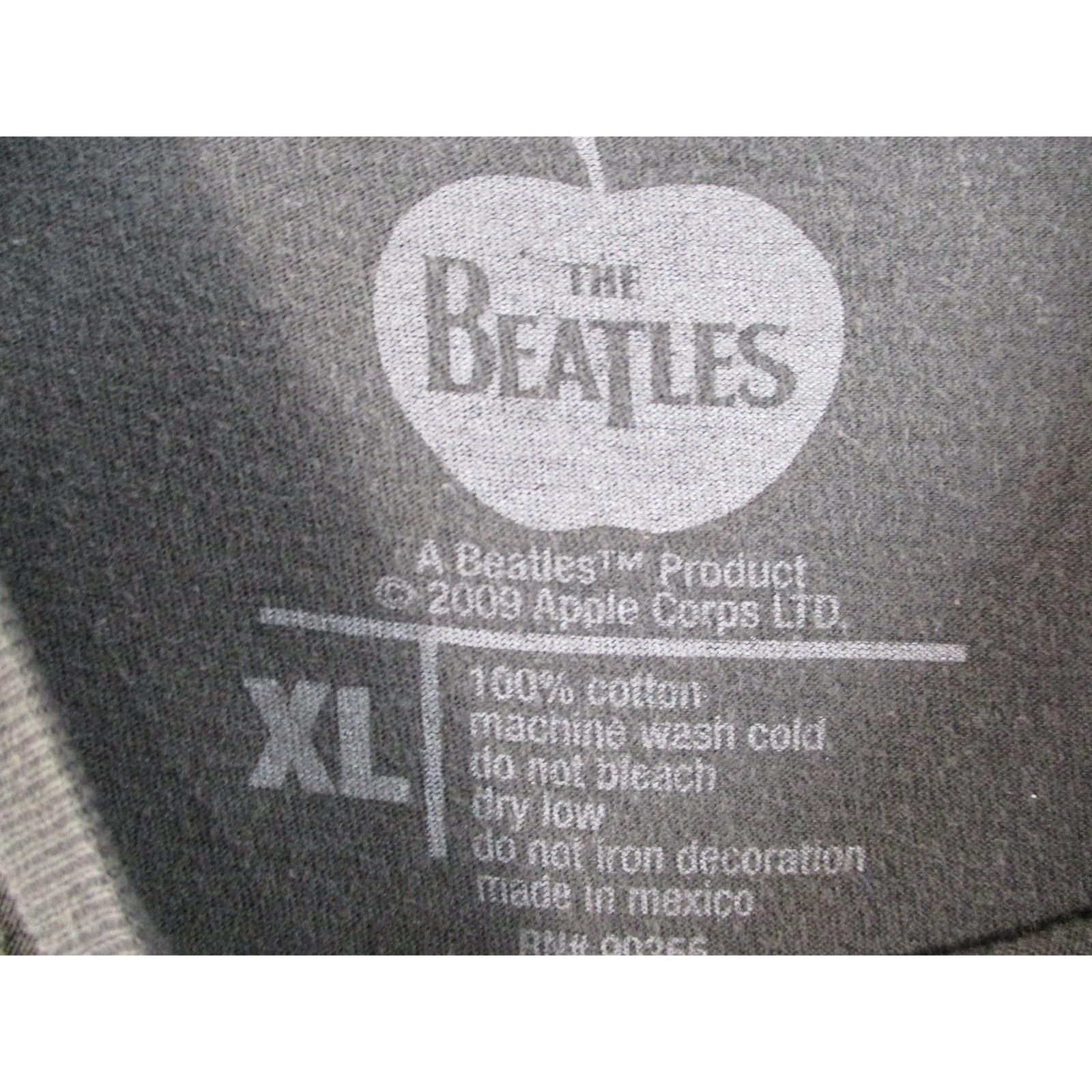 The Beatles Grey Iconic Retro Graphic Tee T-Shirt Men Size XL