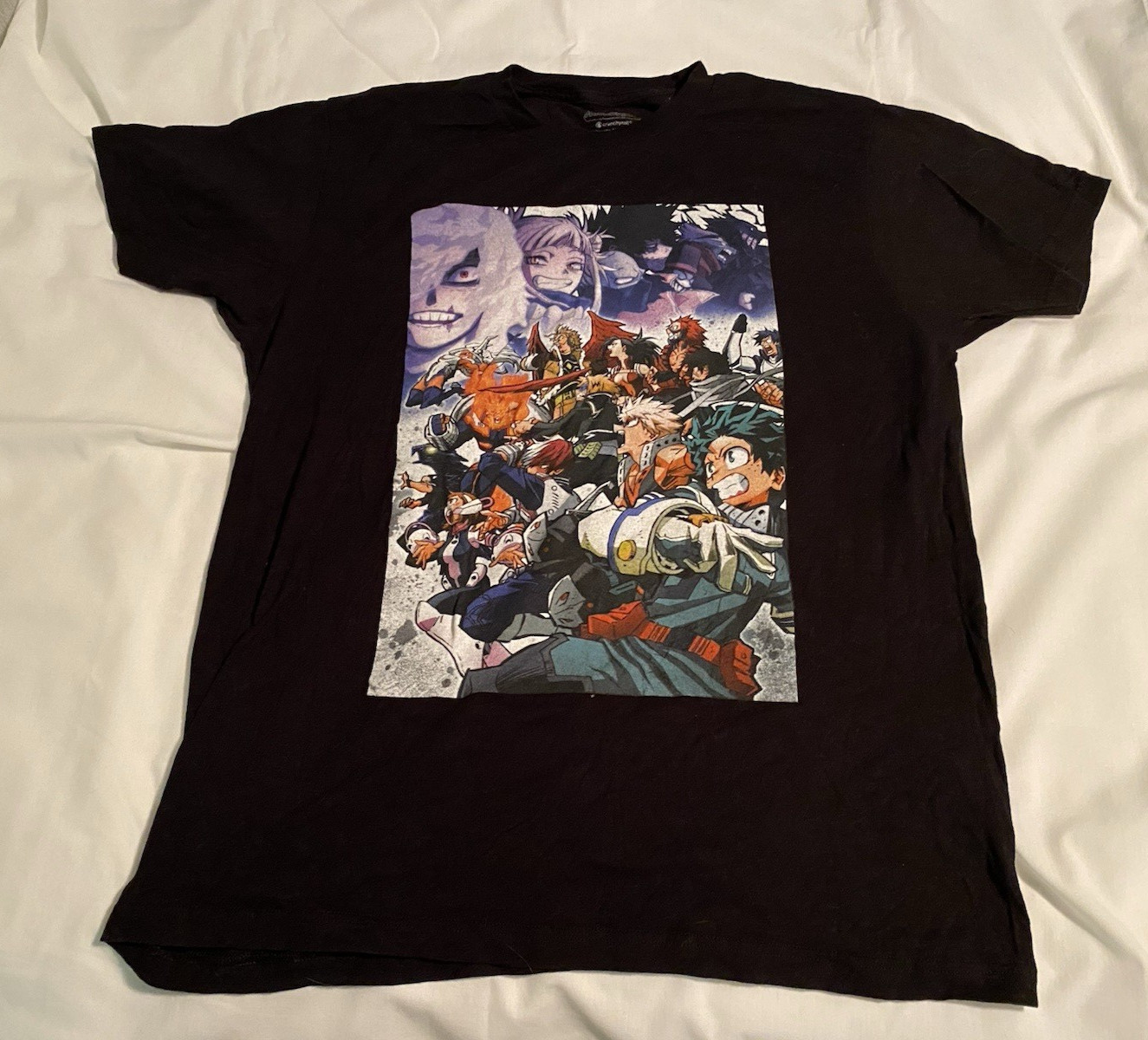My Hero Academia Crunchyroll Anime, Size Large, Black T-Shirt