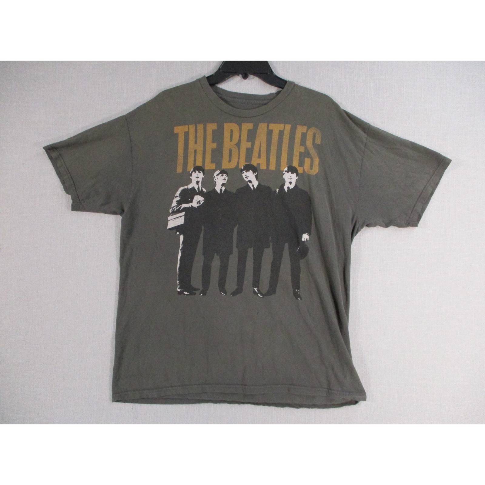 The Beatles Grey Iconic Retro Graphic Tee T-Shirt Men Size XL
