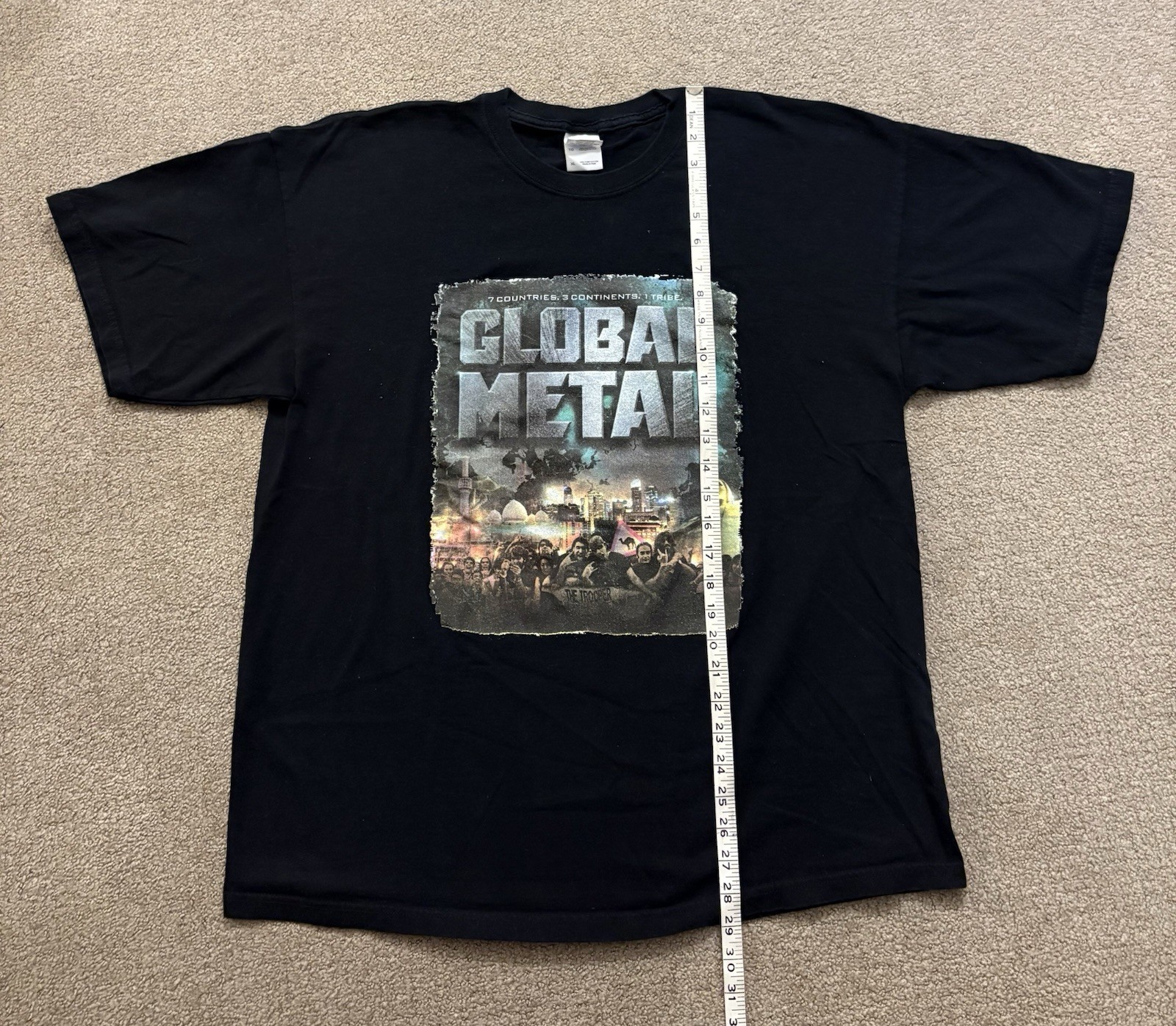 Vintage Global Metal Documentary Movie Promo Tee Shirt – Size XL *RARE*