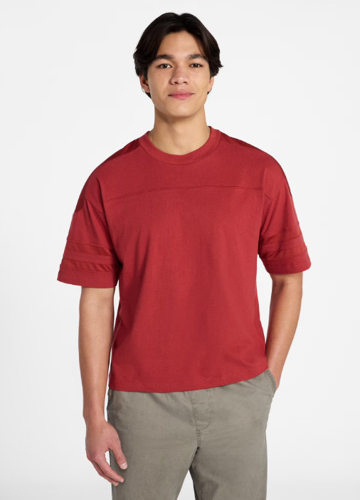 No Boundaries Men&rsquo;s Red Mesh Football Short Sleeve Shirt NWT 🏈PICK SIZE🏈