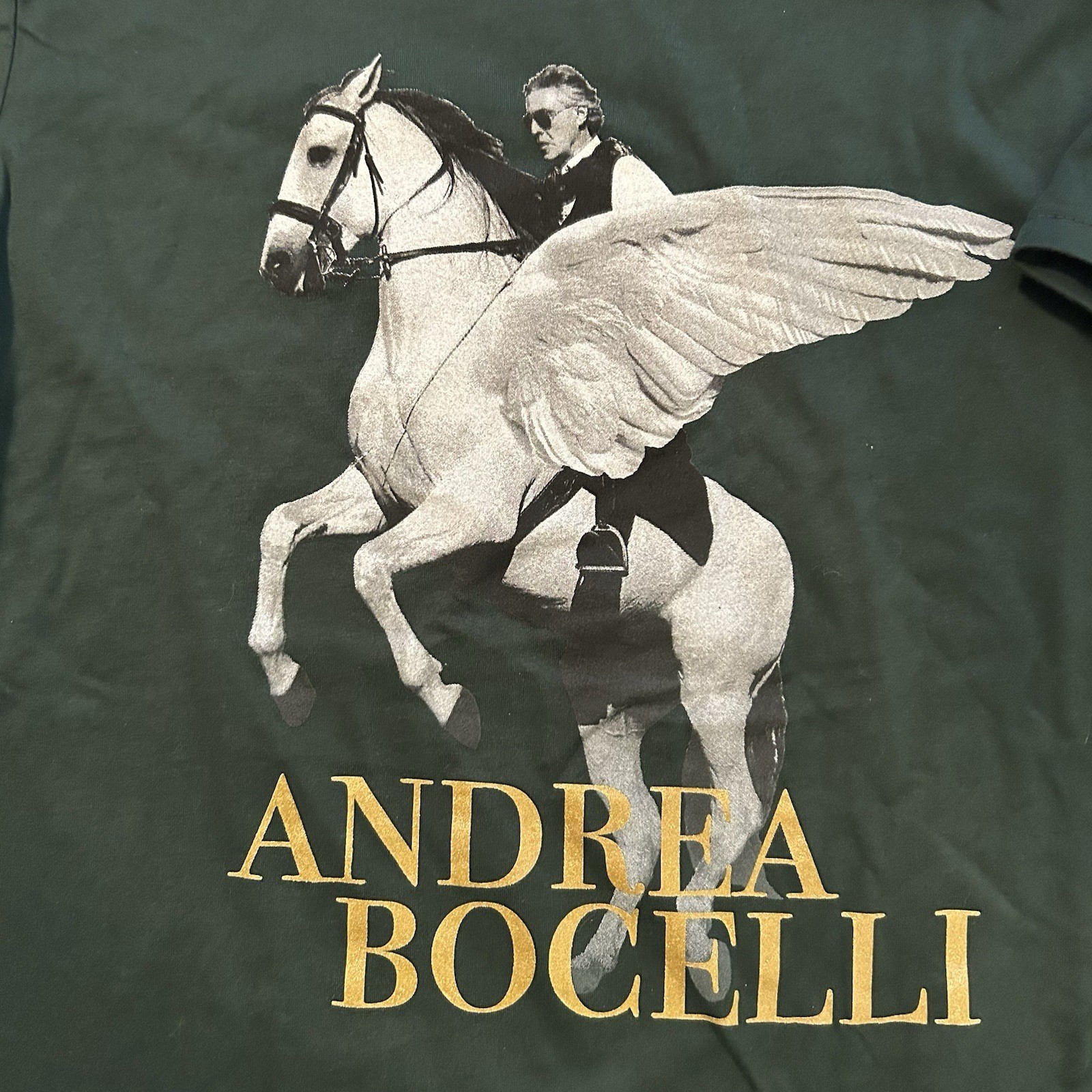 Andrea Bocelli Pegasus 30th Anniversary T-Shirt Size Large